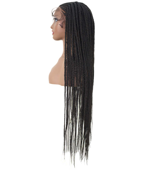Ella Natural Black Braid Lace Wig