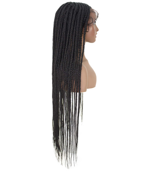 Ella Natural Black Braid Lace Wig