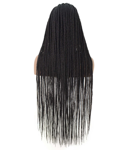 Ella Natural Black Braid Lace Wig