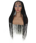 Ella Black Braid Lace Wig