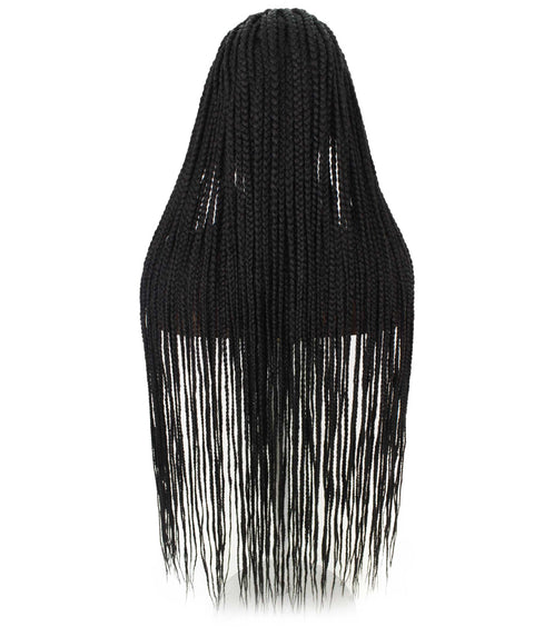 Ella Black Braid Lace Wig