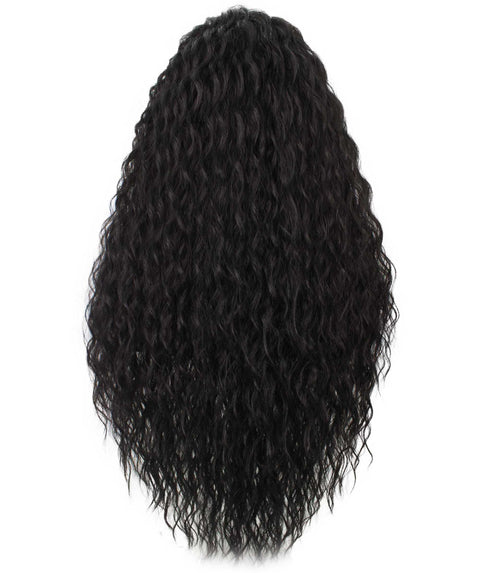 Faith Natural Black Ringlet Lace Wig
