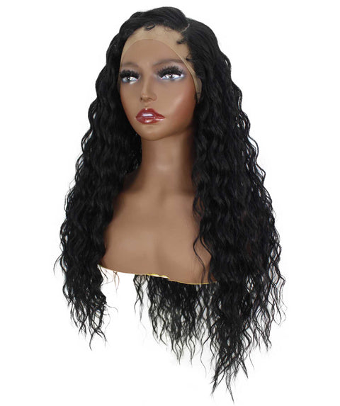 Faith Black Ringlet Lace Wig