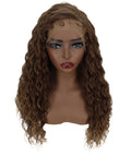 Faith Dark Brown with Honey Blonde Blend Ringlet Lace Wig