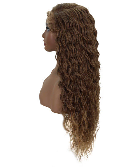 Faith Dark Brown with Honey Blonde Blend Ringlet Lace Wig