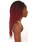 Uyai Burgundy Ombre HD Lace Braided wig