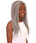 Uyai Grey HD Lace Braided wig