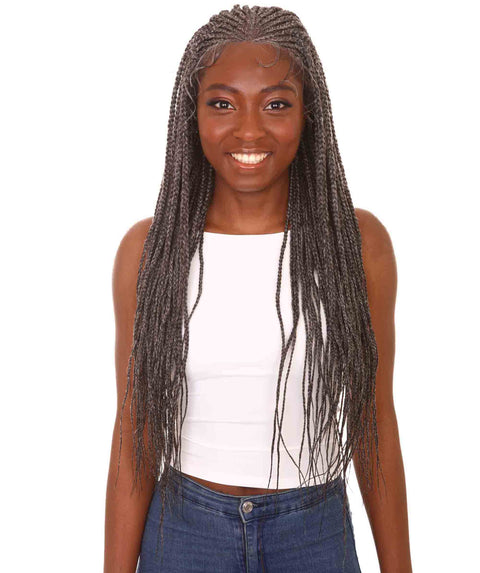Kristi Charcoal Grey Synthetic Braided wig