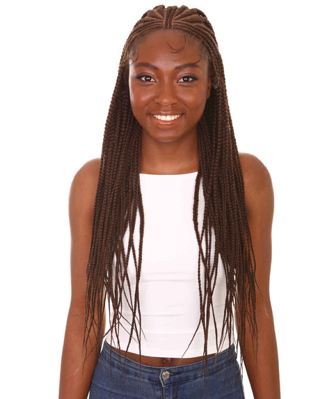 Viola Chestnut Brown Lace Braided Wig