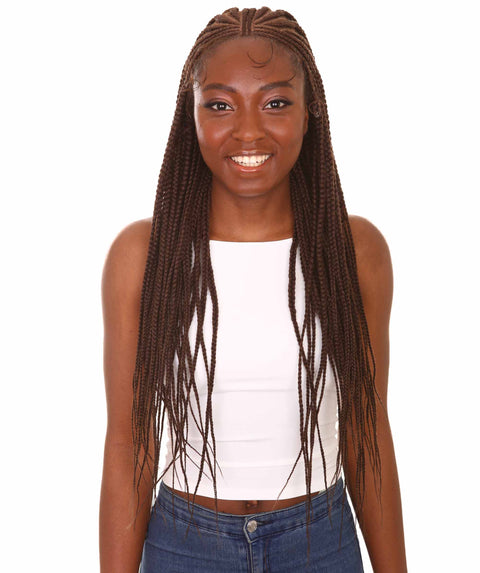 Viola Chestnut Brown Lace Braided Wig