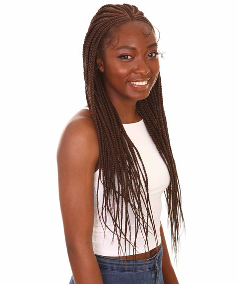 Viola Chestnut Brown Lace Braided Wig