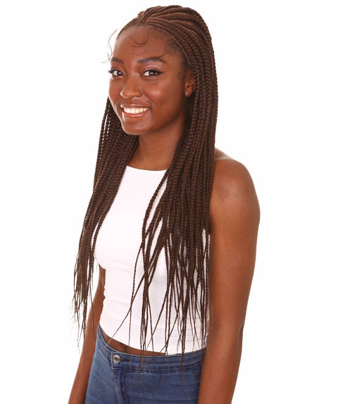 Viola Chestnut Brown Lace Braided Wig