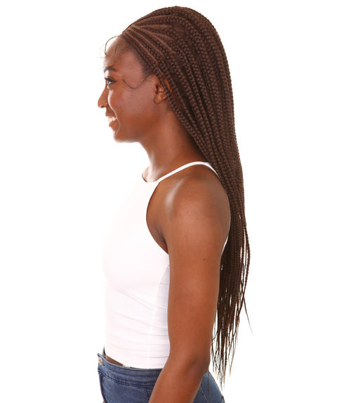 Viola Chestnut Brown Lace Braided Wig