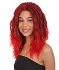 Riley Dark wine and red blend Glamour Lace Wig