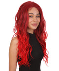 Willow Dark Wine and Red Blend Glamour Lace Wig