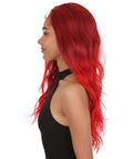 Willow Dark Wine and Red Blend Glamour Lace Wig