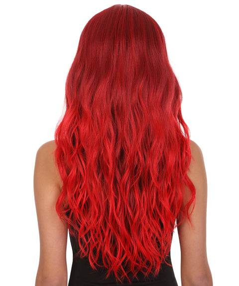 Willow Dark Wine and Red Blend Glamour Lace Wig