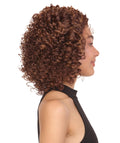 Talia Dark Golden Brown Edge Afro Lace Wig