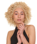 Talia Light Blonde and Grey Blend Edge Afro Lace Wig