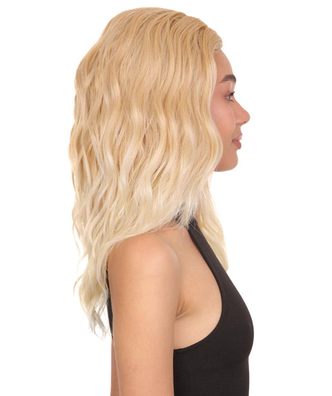 Riley Light Blonde and Gray Blend Glamour Lace Wig