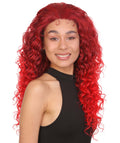 Carrie Dark Wine and Red Blend Lace Wig