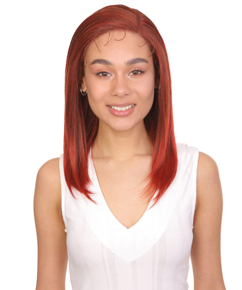 Gabriella Copper and Red Blend Lace Wig