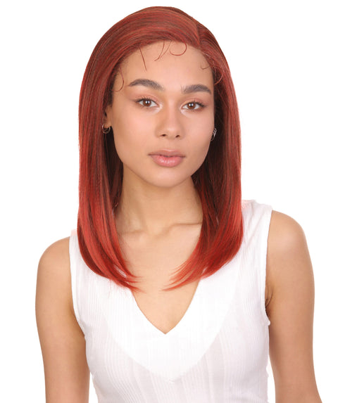Gabriella Copper and Red Blend Lace Wig
