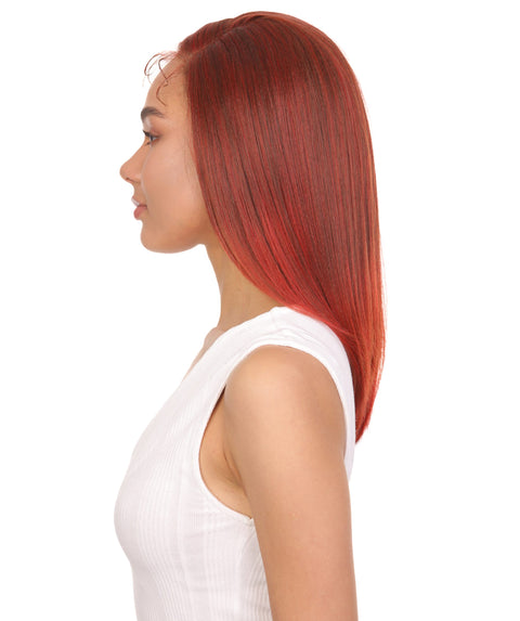 Gabriella Copper and Red Blend Lace Wig