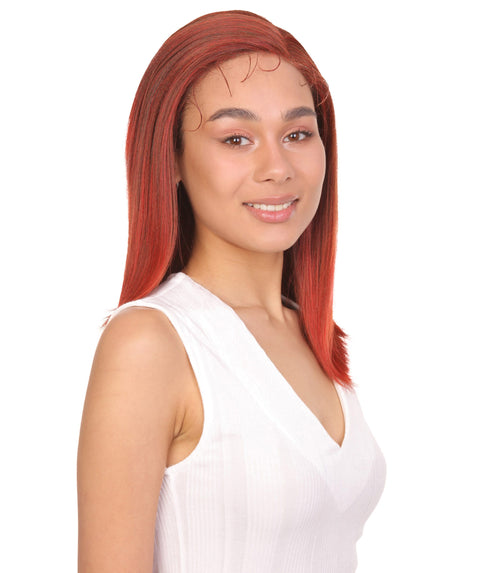 Gabriella Copper and Red Blend Lace Wig