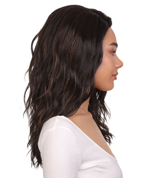 Riley Black with Caramel Glamour Lace Wig