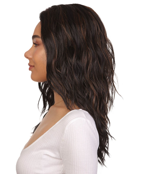 Riley Black with Caramel Glamour Lace Wig