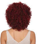 Talia Frost Deep Red an Black Blend Edge Afro Lace Wig