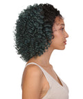 Talia Teal Green Blend Edge Afro Lace Wig