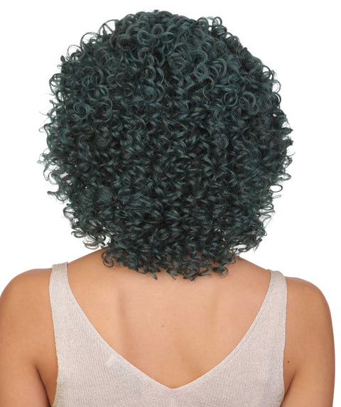 Talia Teal Green Blend Edge Afro Lace Wig