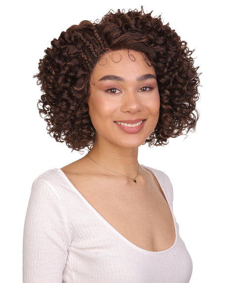 Talia Brown with Caramel Edge Afro Lace Wig