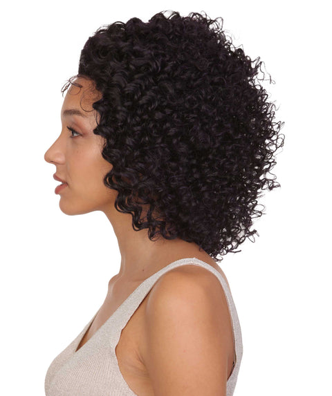 Talia Black and Purple Blend Edge Afro Lace Wig