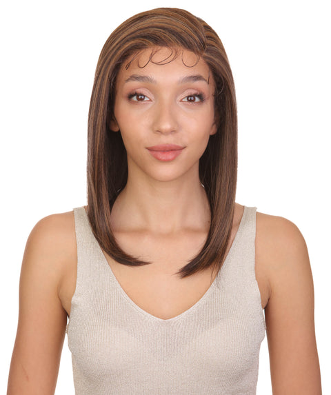 Gabriella Brown with Golden Lace Wig