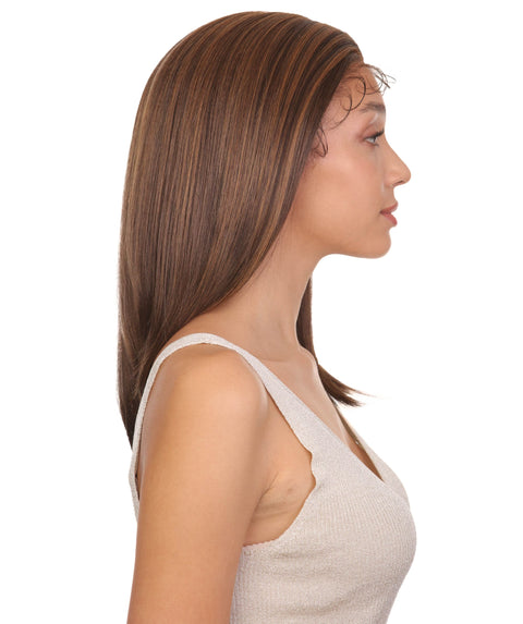 Gabriella Brown with Golden Lace Wig