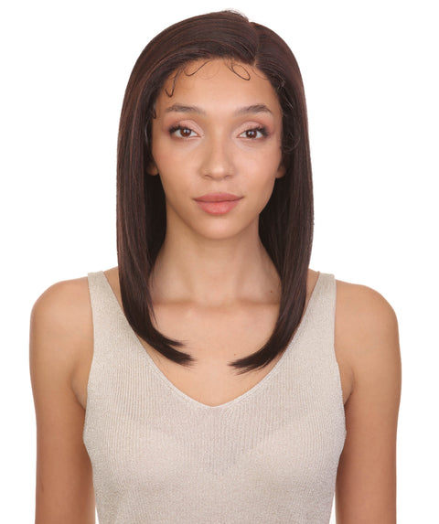 Gabriella Black and Dark Auburn Blend Lace Wig