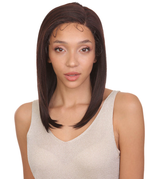 Gabriella Black and Dark Auburn Blend Lace Wig