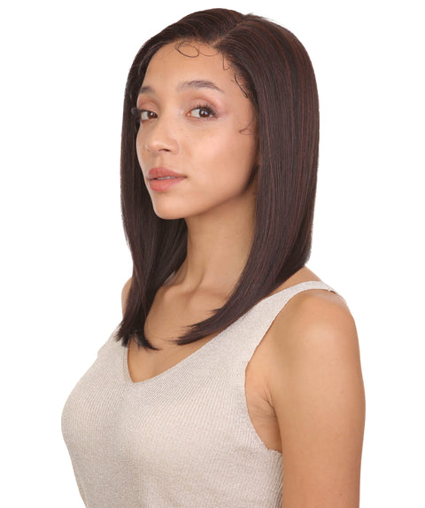 Gabriella Black and Dark Auburn Blend Lace Wig