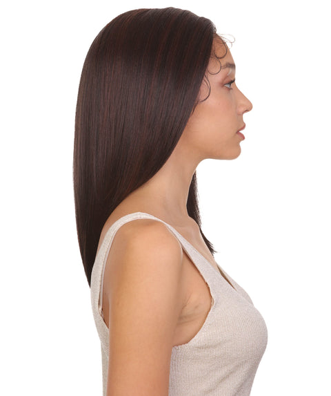 Gabriella Black and Dark Auburn Blend Lace Wig