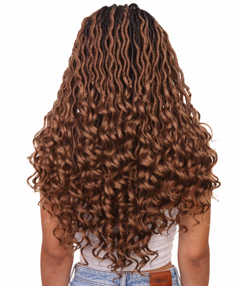 Andrea 25 Inch Copper Blonde Ombre Bohemian Braid wig