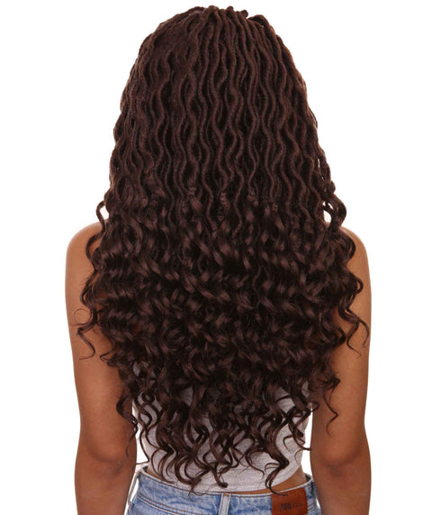 Andrea 25 Inch Dark Aubum Bohemian Braid wig