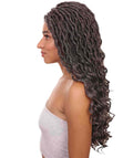 Andrea 25 Inch Charcoal Grey Bohemian Braid wig