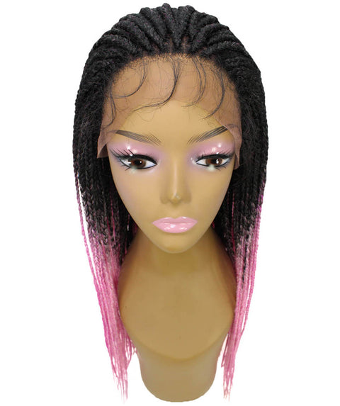 Layla Dark Pink Synthetic HD Lace Wig wig