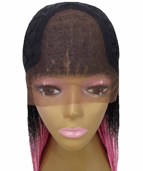 Layla Dark Pink Synthetic HD Lace Wig wig