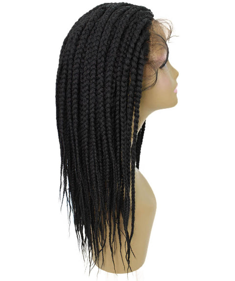 Human Hair Braiding Lace Front African American Wigs 