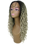 Andrea 25 Inch Grey Ombre Bohemian Braid wig