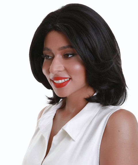 Mina Black Choppy Blowout Lace Wig